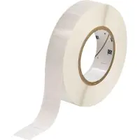 Brady THT-59-423-10 etiqueta de poliéster branco brilhante 25,40 x 12,70 mm