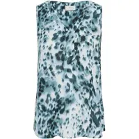 Kaffe Blusa 'KAAmber' azul claro / esmeralda / preto / branco