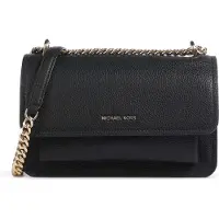 Michael Kors para mulher. 30T4GC7L3T Bolsa de ombro em pele com logótipo preto (OSFA), Casual
