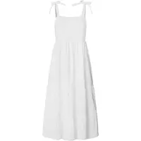 Pepe Jeans para mulher. PL953749 Vestido Larieta branco (S), Casual, Algodão, Sem mangas / correias