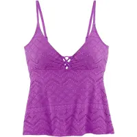 LASCANA Top de tankini roxo