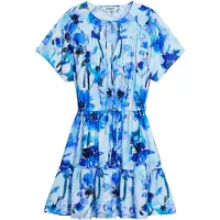 Desigual , Vestido curto fluido com laço, XS