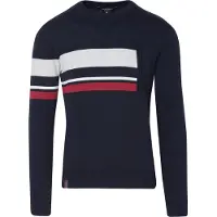 KOROSHI Pullover navy / vermelho / branco