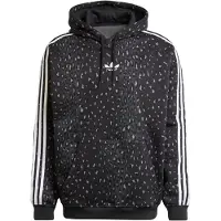 Adidas Sweat-shirt carapuço Leo All Over Print Loose Hoodie homens - Preto - EU XL