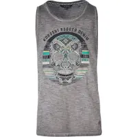 KOROSHI Camisa antracite / acinzentado / esmeralda / branco