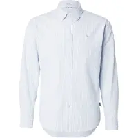 Pepe Jeans para homem. PM309068 Camisa azul elaborada (XL), Casual, Algodão, Clássico, Manga comprida