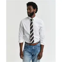 Gant para homem. 3000300 Camisa Pinpoint Oxford de ajuste regular branca (3XL), Branco, Casual, Algodão, Manga comprida