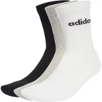Adidas Pack de Meias de Cano Médio Almofadadas Linear — 6 Pares