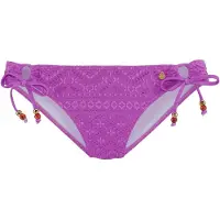 LASCANA Cueca biquíni castanho / ouro / roxo