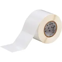 Brady THT-76-483-1 etiqueta de poliéster branco brilhante 101,60 x 76,20 mm