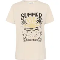 Saint tropez Camisa 'Kuvi' creme / mostarda / preto