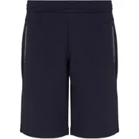 EA7 para homem. 8NPS08_PJ4EZ Calções de corte moderno em azul-marinho (S), Casual, Poliéster
