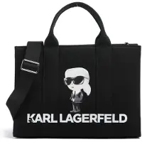 Karl Lagerfeld Shopper 'Ikon Aquarelle' preto