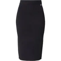 Armani Exchange para mulher. 8NYN9AYMH6Z1200 Saia midi preta (S), Preto, Casual, Viscoso