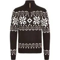 !Solid Pullover 'Norwin' castanho / cinzento / preto / branco