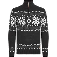 !Solid Pullover 'Norwin' antracite / branco