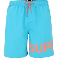 Superdry para homem. M3010244A Fato de banho gráfico azul (XXL), Beachwear, Polister Reciclado, Sustentável