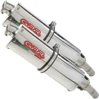 Gpr Exhaust Systems Silenciador Slip On Homologado Trioval Dual Aprilia Tuono 1000 Factory 06-10