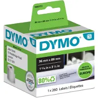 Dymo 1983172 Etiqueta de endereço texto preto sobre branco 36x89mm
