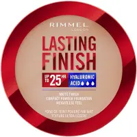 Rimmel Base em pó compacta Lasting Finish 25H FPS20 - Maquiagem 7 g 005 Ivory