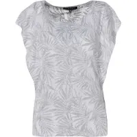 KOROSHI Blusa cinzento / branco