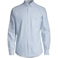 Gant para homem. 3000200 Camisa Oxford de ajuste regular azul (XXL), Casual, Algodão, Clássico, Manga comprida