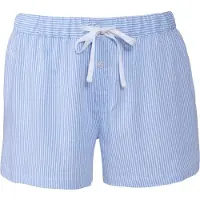 Ralph Lauren Calças de pijama azul claro / branco