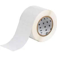 Brady THT-5-533-10 etiqueta de poliéster branco brilhante removível 25,40 x 12,70 mm