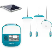BioLite SolarHome 625 Off Grid, sistema de luz, azul