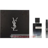 Yves Saint Laurent Y caixa de presente para homens Y Eau de Parfum recarregável 100 ml + Eau de Parfum 10 ml