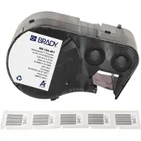 Brady M5-194-481 etiquetas de poliéster preto sobre branco 19,05 mm x 22,86 mm