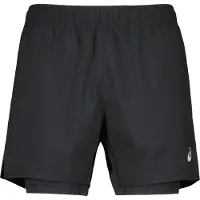 Asics para homem. 2011D218 Calções Core 2in1 5In preto (2XL), Esportivo, Multisport, Poliéster