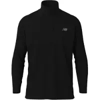 New Balance Camisa funcionais 'Athletics' preto / mosqueado preto