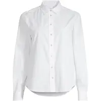 Gant para mulher. 4300348 Camisa Regular Fit poplin branco (44), Casual, Algodão, Manga comprida
