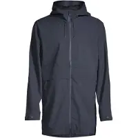 Rains unisex. 12430 Casaco Suva Hardshell Longo azul-marinho (XL), Casual, Poliéster