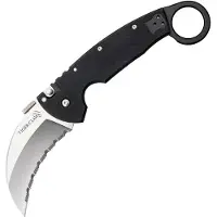 Cold Steel Navalha Tiger Claw, faca serrilhada