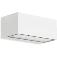 Telefunken Candeeiro de parede exterior LED Mónaco para cima/baixo branco