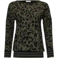 HEINE Pullover oliveira / preto