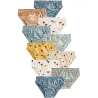 Next Cueca bege / azul céu / caril / branco