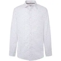 Pepe Jeans para homem. PM308718 Camisa Meir branca (XL), Branco, Casual, Manga comprida, Algodão orgânico, Sustentável