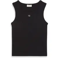 Calvin Klein Jeans Top 'Tank' preto / branco