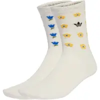 Adidas Meias Originals x Liberty London Crew Socks 2 Pairs mulheres - Branco - L