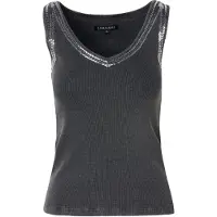 KOROSHI Top cinzento escuro / prata
