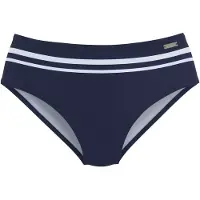 LASCANA Cueca biquíni marinho / branco