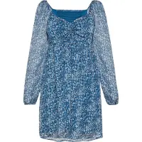 Mymo Vestido azul / azul claro / azul escuro / branco