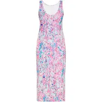 Usha Vestido azul real / azul claro / fúcsia / rosa claro