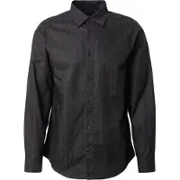 Armani Exchange para homem. XM001587AF16631UC001 Camisa Ax preta (S), Preto, Casual, Algodão, Manga comprida