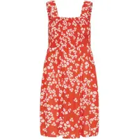 Kaffe Vestido 'KAThora' vermelho / preto / branco