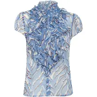 Saint tropez Blusa 'LiljaSZ' azul claro / vermelho vinho / branco