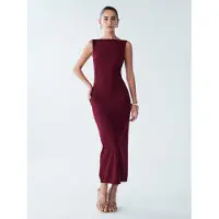 BWLDR Vestido de cocktail 'Shian' vermelho vinho